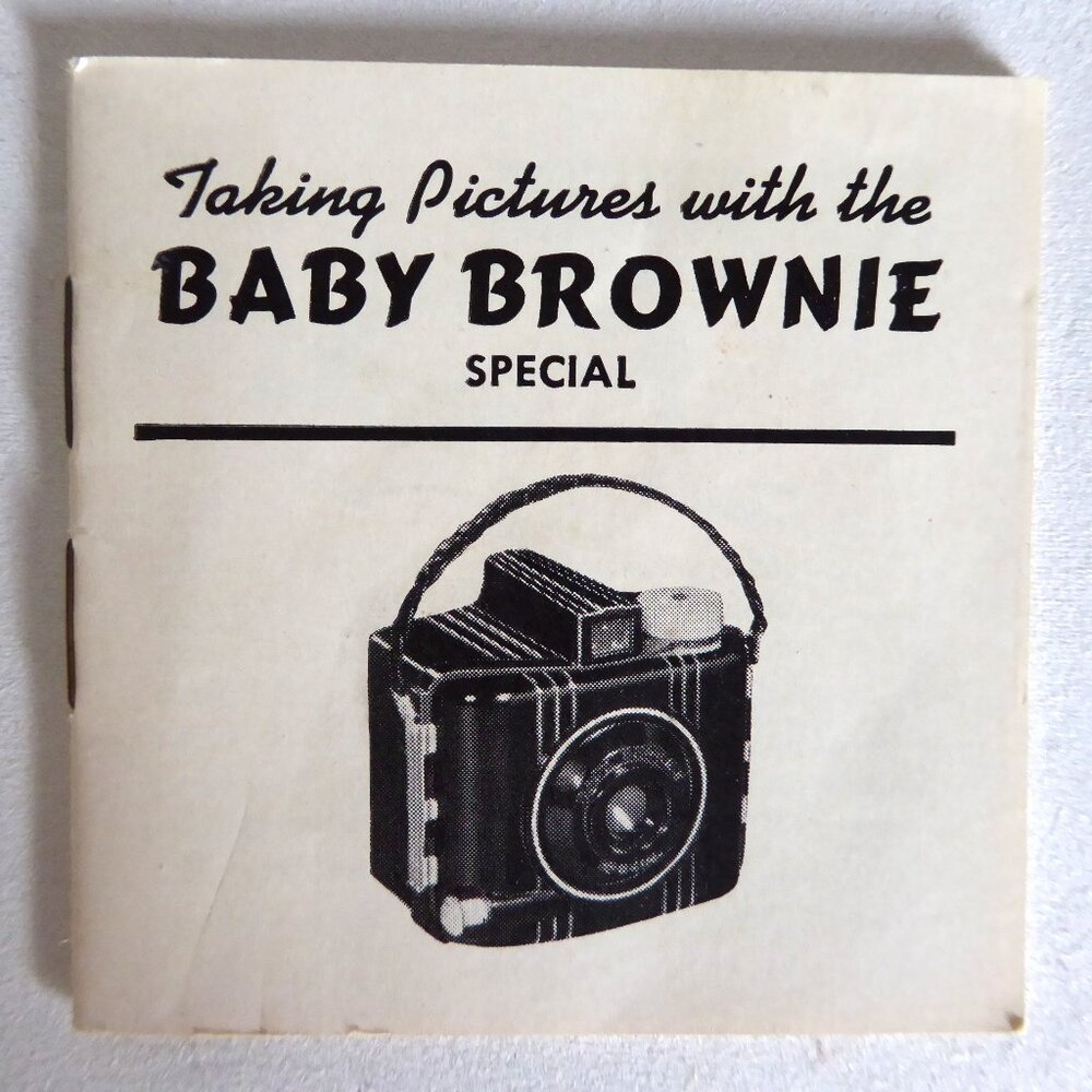 VINTAGE EASTMAN KODAK BABY BROWNIE SPECIAL INSTRUCTION MANUAL BOOKLET